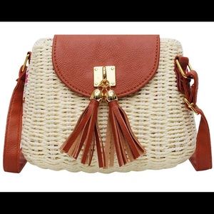 Straw crossbody Bags